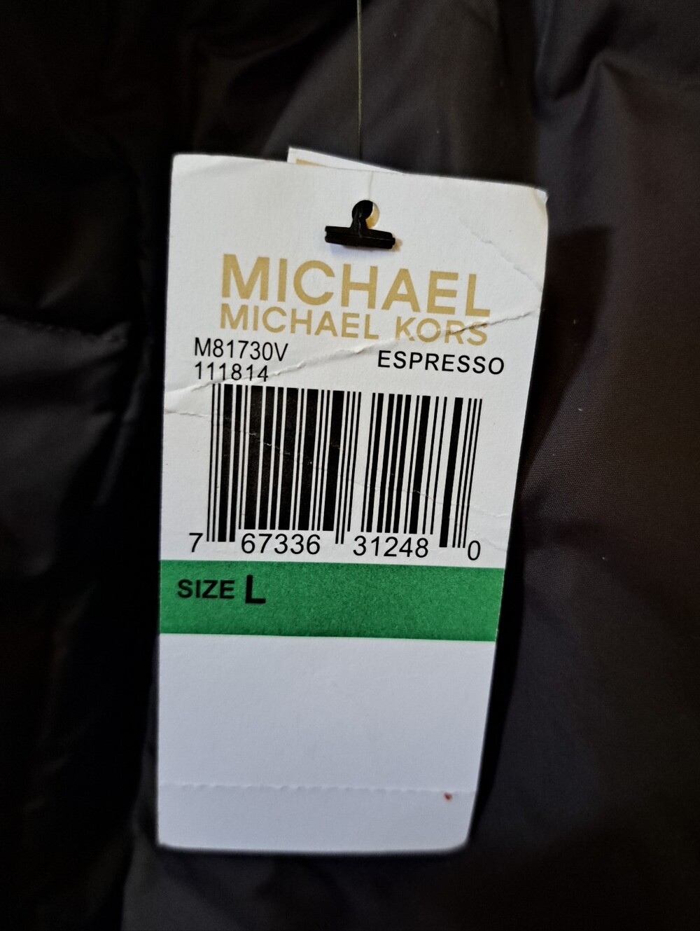 MICHAEL Michael Kors Women's Maxi Down Quilted Winter Coat Size L, Expresso - Picture 9 of 11